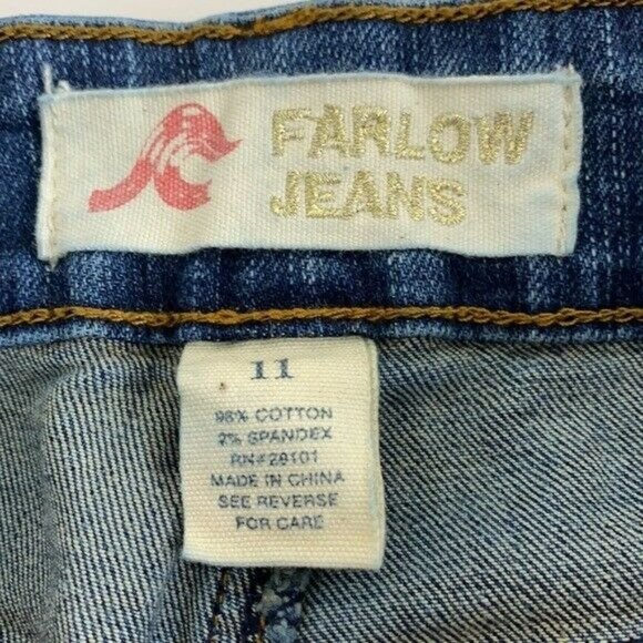 Farlow Women's Jeans Boot Cut Size 11 Medium Wash Denim - Picture 3 of 7
